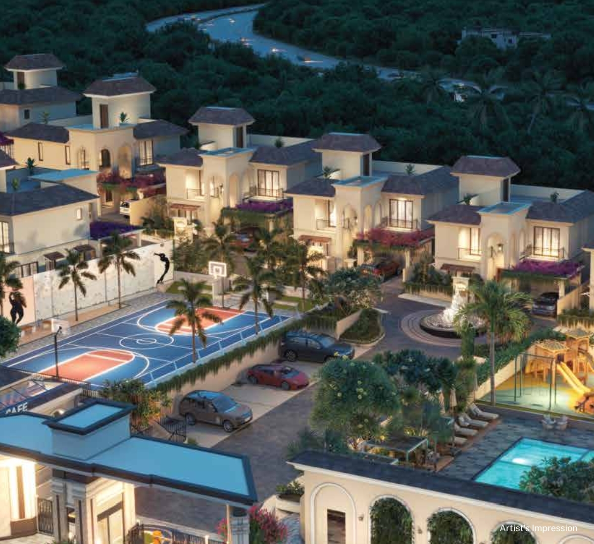Overview of the Villas estate and its amenities